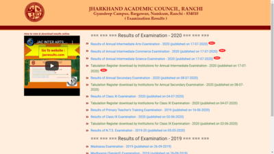 JAC 12th Result 2020 announced: Check Arts, Commerce & Science results here