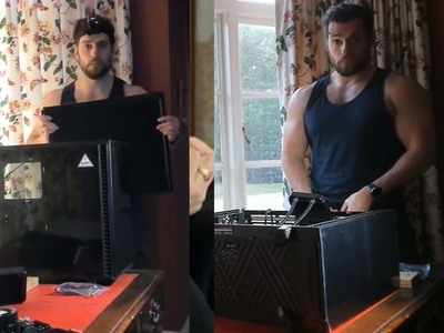 Superman actor Henry Cavill 'seductively' assembles a PC and netizens can't get enough