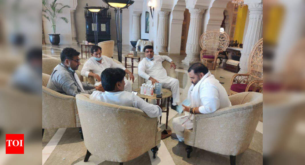 Ashok Gehlot camp MLAs performing yoga, getting cooking tips at 5star