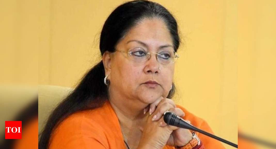 Vasundhara Raje breaks her silence on Rajasthan crisis | India News ...