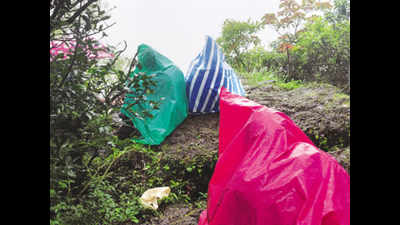Goa: Wrapped in tarpaulin, students trek 3km to a Surla hill to attend classes online