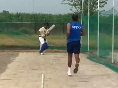 Watch: Suresh Raina faces Piyush Chawla, Mohammed Shami in the nets