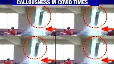 Shocker from UP: Water gushes through roof of Bareilly hospital's Covid-19 ward