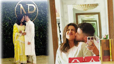 With hugs and kisses, Priyanka Chopra-Nick Jonas celebrate 2-year anniversary of their engagement