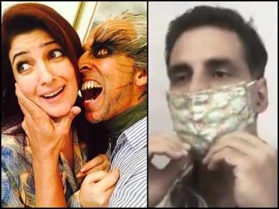 Twinkle Khanna takes a hilarious dig at Akshay Kumar for robbing her ‘floral’ mask for COVID-19 awareness video