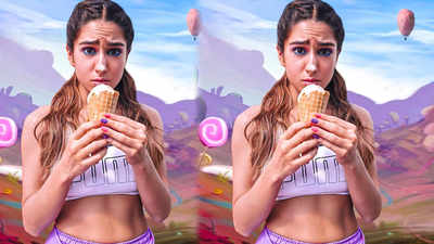 Flaunting multi-coloured nail paint, Sara Ali Khan enjoys her ice cream like an excited little kid is too cute to handle