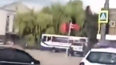 Ukraine: Armed man holding some 20 people hostage, say police