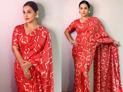 Vidya Balan Inspired Gorgeous Red Sarees