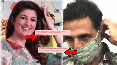 The mask saga! Twinkle Khanna trolls her hubby Akshay Kumar
