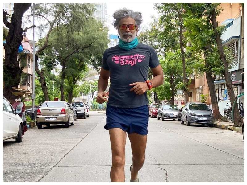 milind soman running slippers