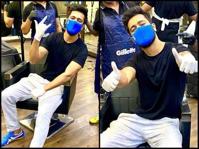 Photos: Vicky Kaushal gets a new haircut amid lockdown with all the necessary precautions