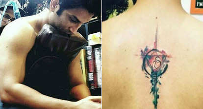 Sushant Singh Rajput S First Tattoo Was Dedicated To His Mom Pictures Of The Same Go Viral On Cyberspace Hindi Movie News Bollywood Times Of India