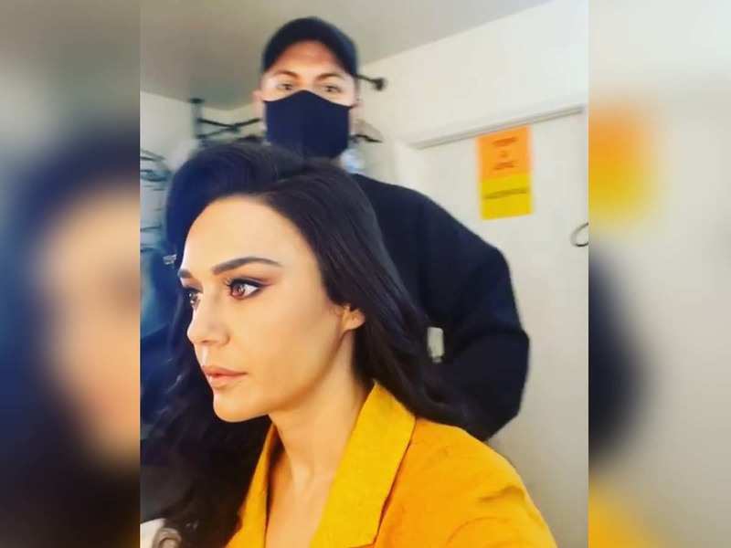 Preity Zinta shares a BTS video of her latest shoot during ...
