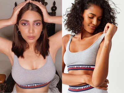 Bhumi Pednekar's ribbed bralette is the hottest garment for days you don't want to dress up