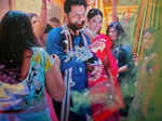 Inside pictures of Telugu actor Nithiin and Shalini's Mehendi and Sangeet ceremony