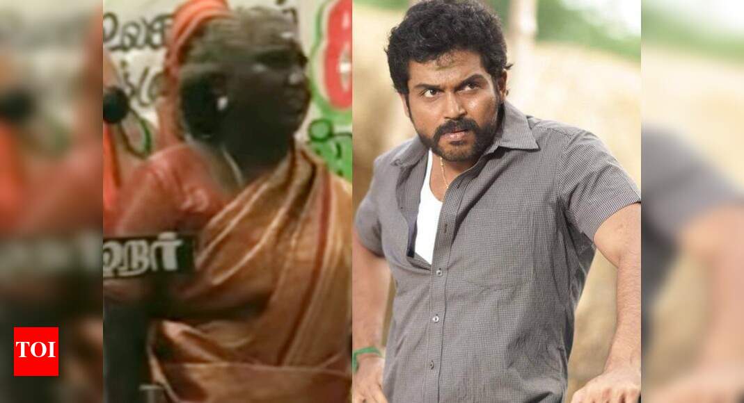 Karthi comes in rescue of Paruthiveeran fame folk singer Lakshmi