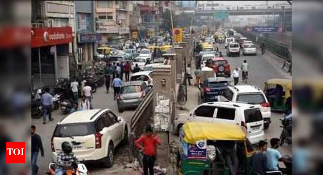 Noida starts work to make Sector 18 market carfree zone Noida News