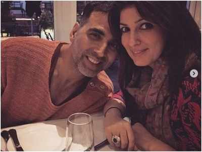 Akshay Kumar and Twinkle Khanna's throwback picture is sure to grab your attention; gives us major couple goals