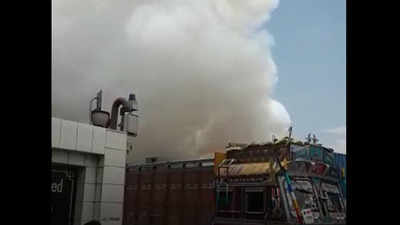 Andhra Pradesh: Fire breaks out in container yard near Vizag International Airport