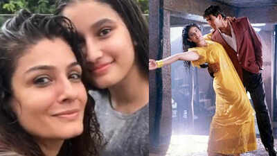 Raveena Tandon recreates her 'Tip Tip Barsa Paani' magic with daughter while enjoying Mumbai rains