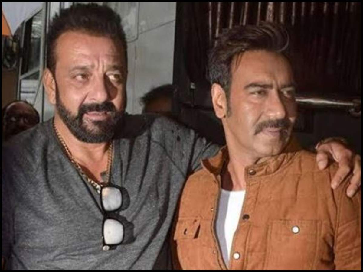 Ajay Devgn Shares An Adorable Throwback Picture With Bff Sanjay Dutt As He Wishes Him Happy Birthday View Post Hindi Movie News Times Of India