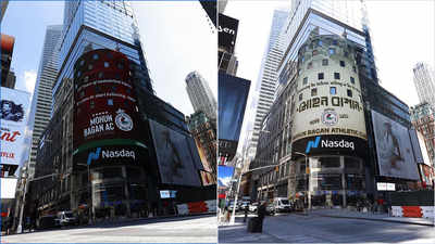 Mohun Bagan features on NASDAQ billboards