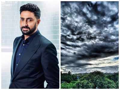 Abhishek Bachchan shares a picture of the cloudy sky as he continues to battle Covid-19 in the hospital