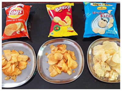 Man compares Bingo, Lays & Haldirams chips packet to check which has the most quantity for Rs 10, netizens are amused