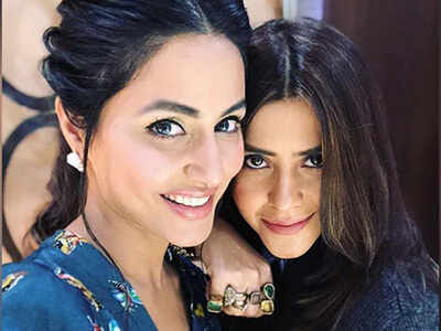 Hina Khan joins the Naagin clan; Ekta Kapoor shares first picture of her look featuring Nia Sharma, Surbhi Jyoti and Adaa Khan