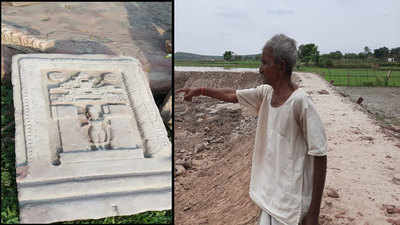 Agra: 11th century Pratihara-era temple relics found by farmer digging field