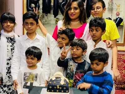 Birthday surprise from her little friends leaves Bigg Boss fame Aditi Rai overwhelmed
