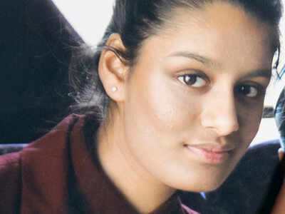 Shamima Begum, one of three east London schoolgirls who traveled to Syria in 2015 to join the Islamic State group (AP)