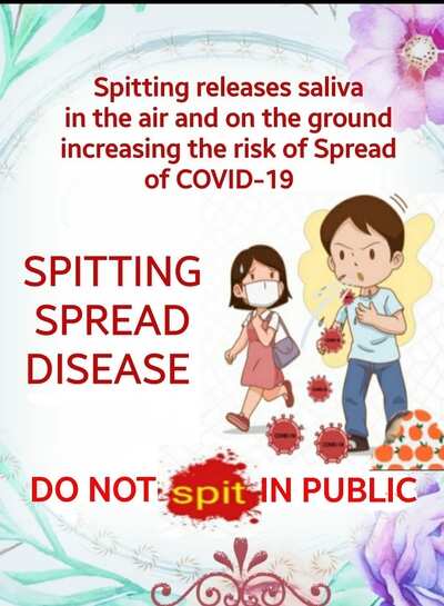 SPITTING SPREAD COVID-19 - Times of India