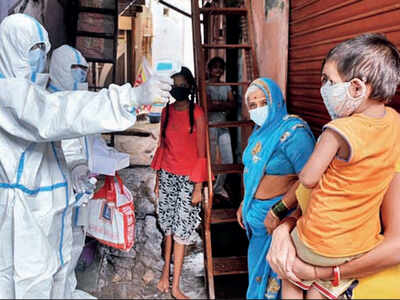 Healthcare workers go for door-to-door check-ups in Mumbai