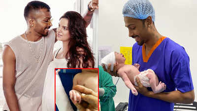 Nataša Stanković and Hardik Pandya share first picture of their newborn son, writes, 'The blessing from God'
