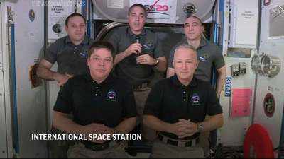 SpaceX crew bid goodbye to International Space Station before returning to Earth