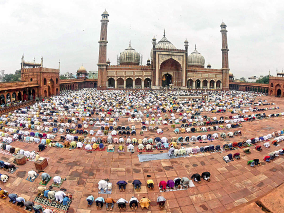 Delhi: In Covid times, Jama Masjid had room to spare at an 'unlikely' Eid |  Delhi News - Times of India