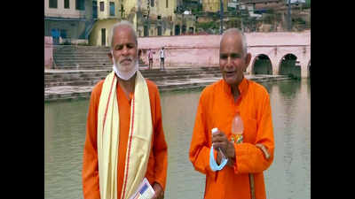 Brothers, who collected water from 151 rivers, in Ayodhya ahead of Ram Temple ceremony