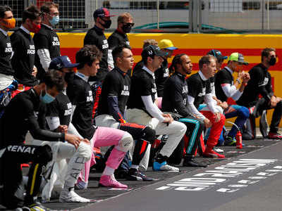 Drivers take a knee in renewed F1 anti-racism campaign