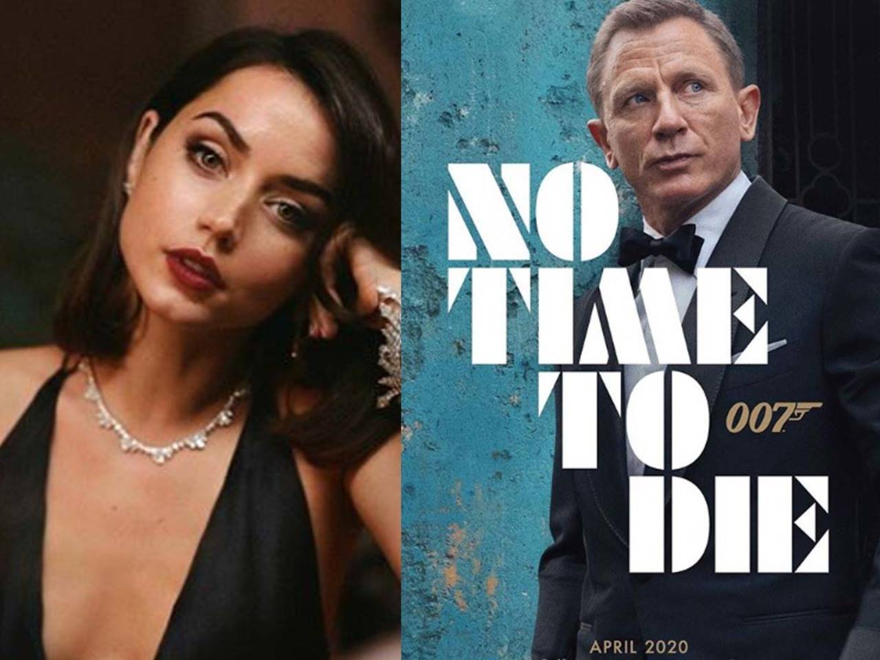 Bond Girl Ana de Armas walks the red carpet in 007-inspired look