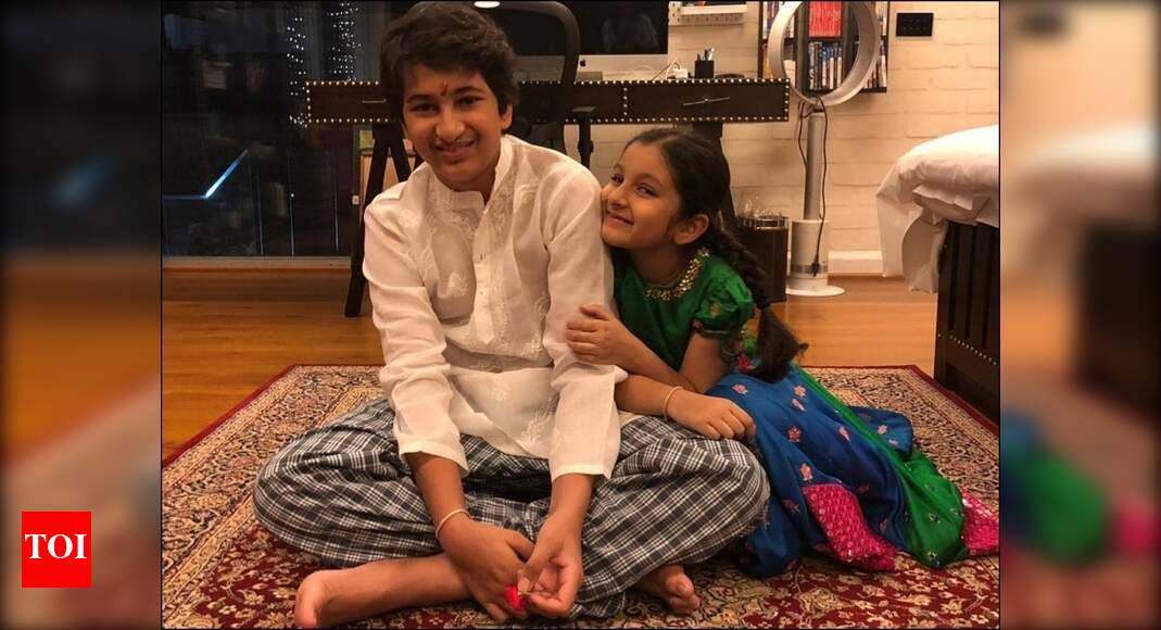 Photo Moment! Mahesh Babu’s kids Gautam and Sitara celebrate Raksha ...