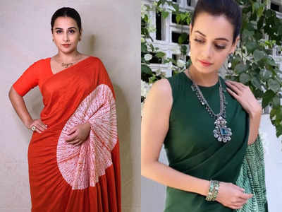 Vidya Balan and Dia Mirza wore a sari with a hole in the pallu! - Times ...