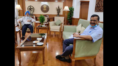 Arvind Kejriwal, Hardeep Singh Puri hold meeting over development in Delhi