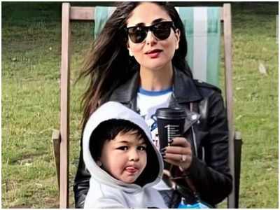 Taimur Ali Khan's cute expression while posing with his mother Kareena Kapoor Khan is sure to melt your heart; view post