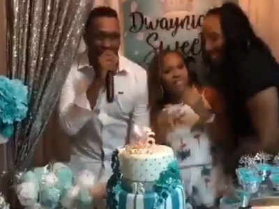 Dwayne Bravo grooves to 'Champion' song on daughter's birthday