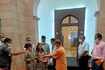 Pictures of Yogi lighting up his house with diyas ahead of 'bhumi pujan'