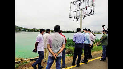 Chennai: Officials inspect Pallavaram lake encroachments