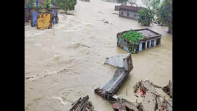 Two more districts hit by floods, 63 lakh affected in north Bihar