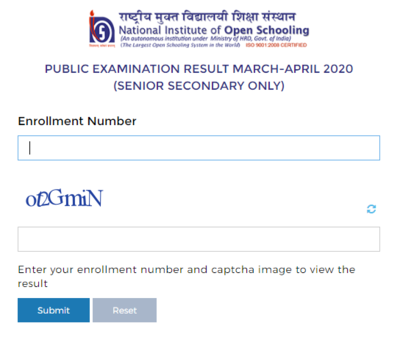 How to download NIOS Class 12 result?