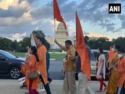 Indian-Americans celebrate Ram Temple foundation stone laying ceremony